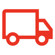 Icono de camión de entrega rápida